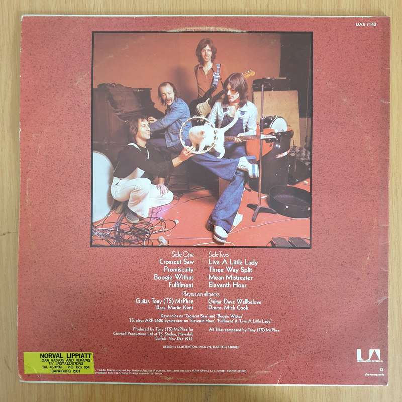 Groundhogs  Crosscut Saw   Vinyl LP Record (VG+)