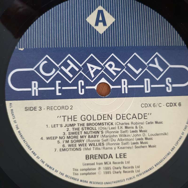 Brenda Lee  The Golden Decade   Double Vinyl LP Record (VG+)