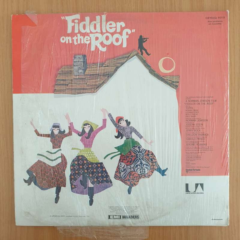 Fiddler On The Roof - Original Motion Picture Soundtrack   Double Vinyl LP Record (VG+)