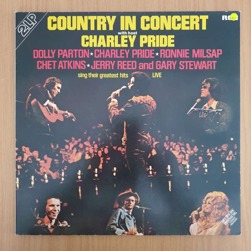 Country In Concert With Host Charley Pride  Double Vinyl LP Record (VG+)