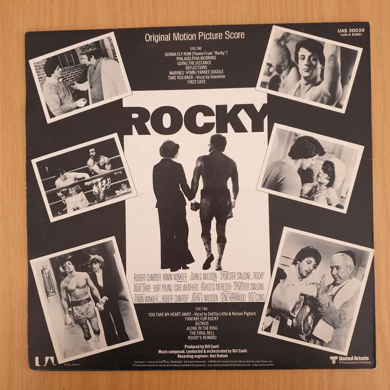 Rocky - Original Motion Picture Score  Bill Conti  Vinyl LP Record (VG+)