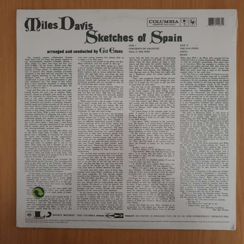 Miles Davis  Sketches Of Spain -  Vinyl LP Record - Sealed