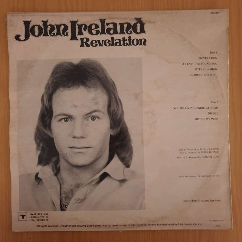 John Ireland  Revelation - Vinyl LP Record (VG+)