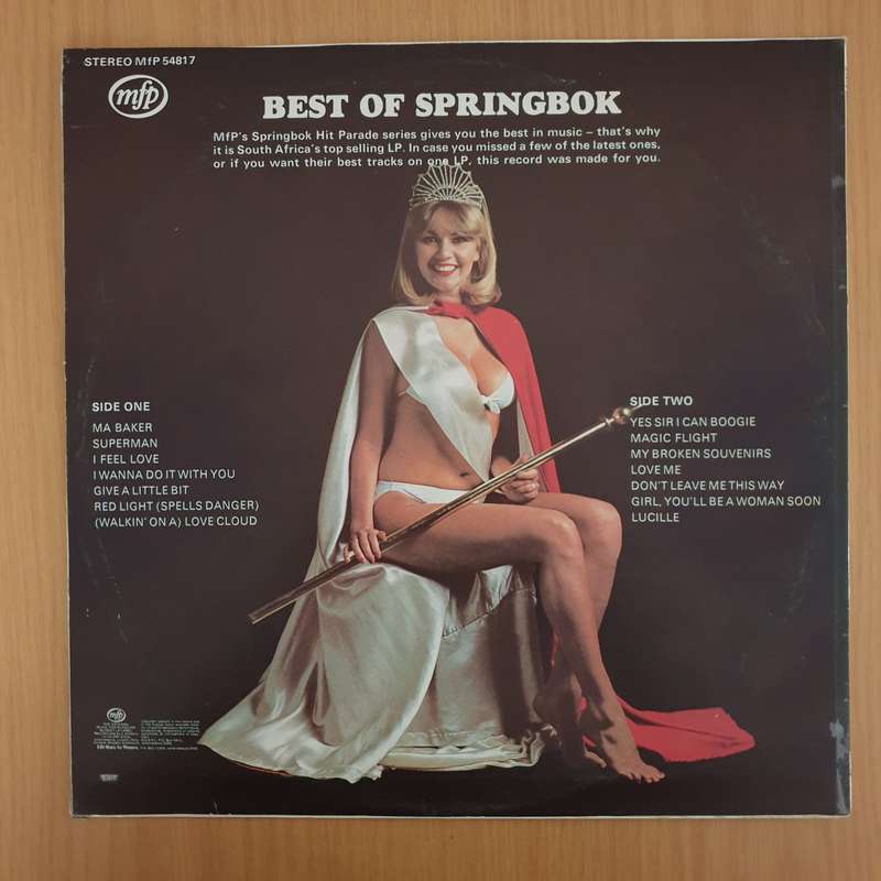 Springbok Hits - Best of Springbok - Top Hits of 1977   Vinyl LP Record (VG+)