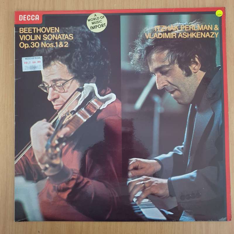 Beethoven-  Itzhak Perlman, Vladimir Ashkenazy  Violin Sonatas op. 30 Nos. 1 & 2  Vinyl LP ...