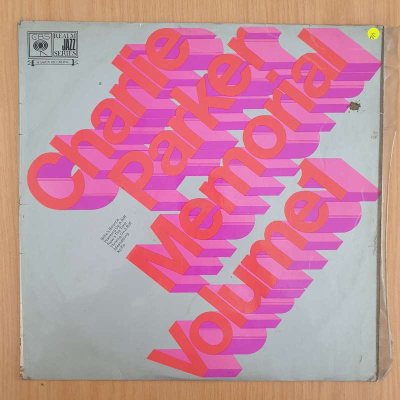 Charlie Parker  Charlie Parker Memorial Volume 1 - Vinyl LP Record (VG-)