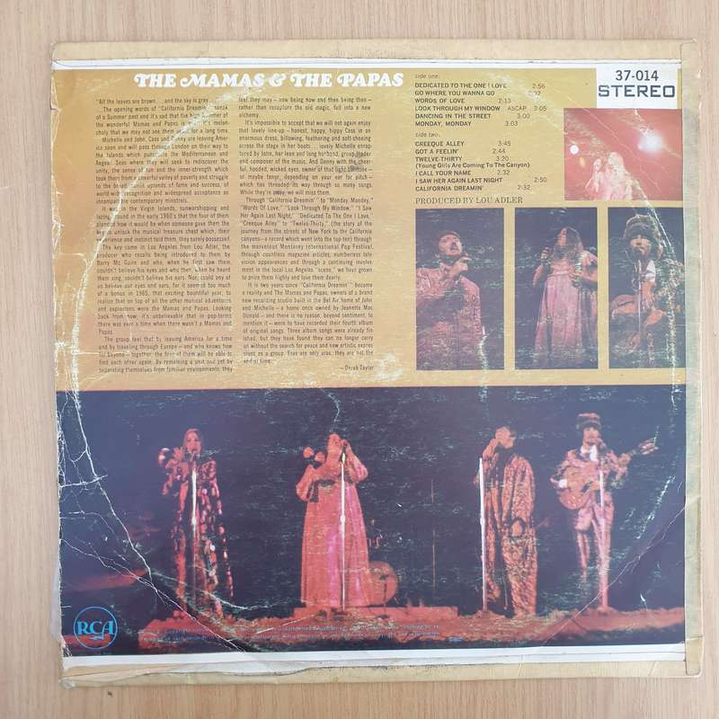 The Mamas & The Papas  The First Golden Era Of The Mamas & The Papas - Vinyl LP Record (VG)