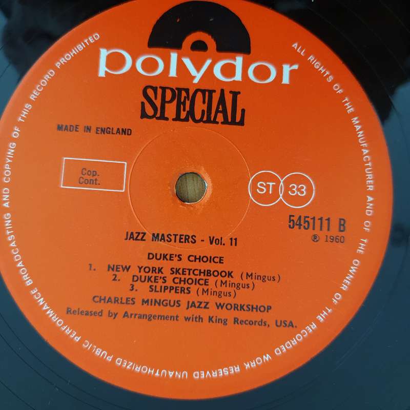 Charles Mingus Jazz Workshop  Duke's Choice - Vinyl LP Record (VG+)
