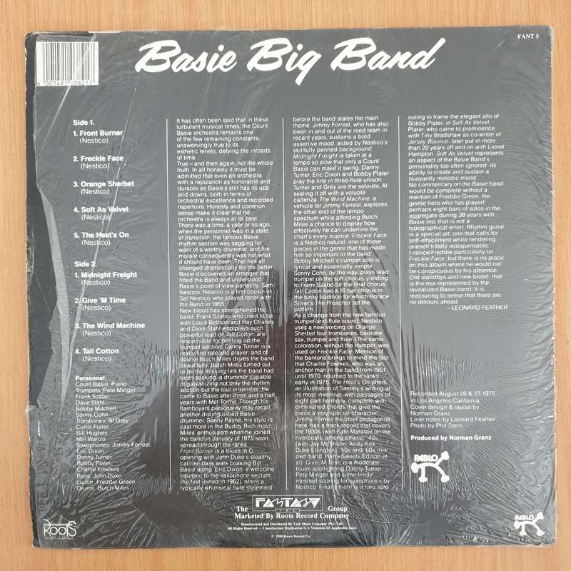 Count Basie  Basie Big Band - Vinyl LP Record (VG)