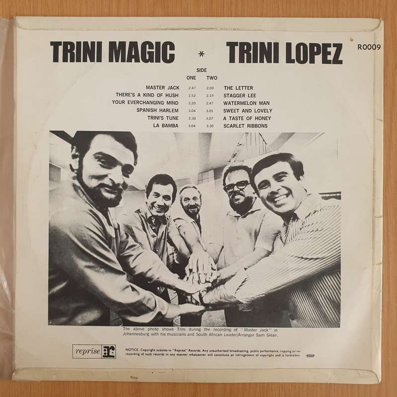 Trini Lopez - Trini Magic - Vinyl LP Record  (G+)