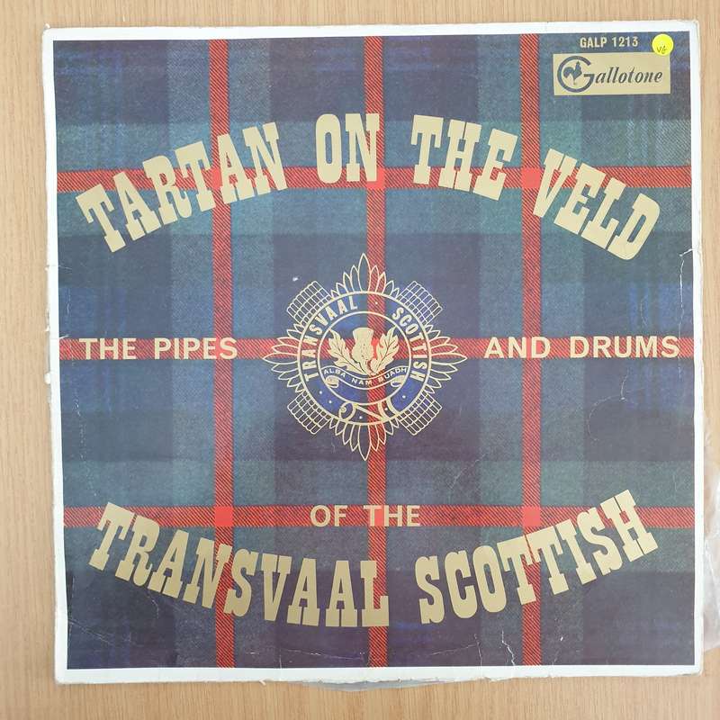 The Transvaal Scottish - Tartan on the Veld - Pipes and Drums  - Vinyl LP Record (VG)