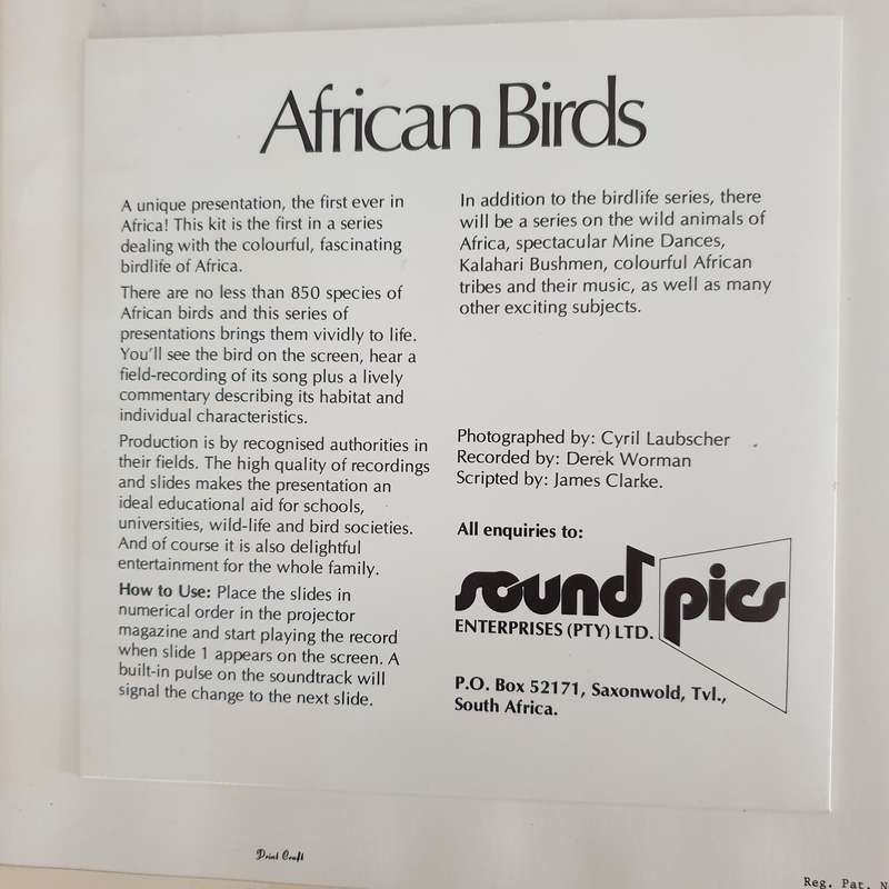 African Birds - with 16 slides and booklet - Vinyl LP Record (VG+)