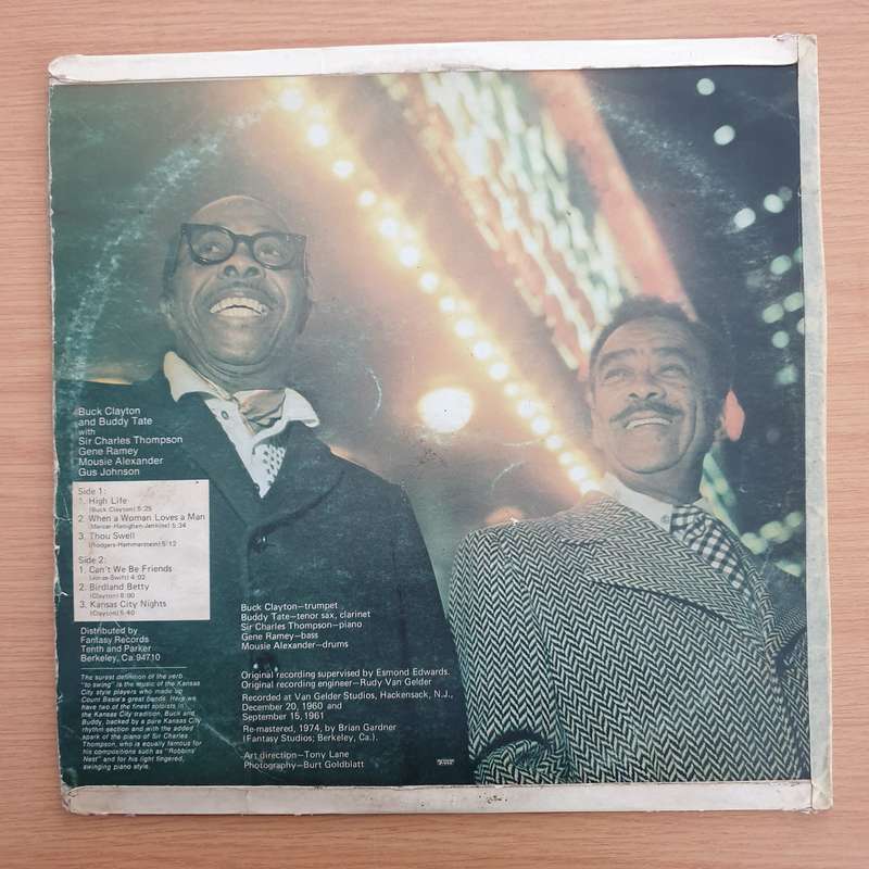 Buck Clayton & Buddy Tate  Buck & Buddy - Vinyl LP Record  (VG)