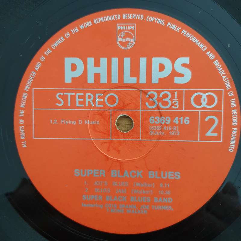 Super Black Blues Band Featuring T-Bone Walker, Big Joe Turner, Otis Spann - Vinyl LP Record  (G+)