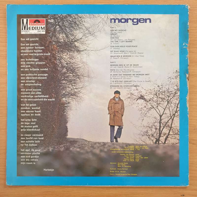 Herman van Veen  Morgen - Vinyl LP Record (VG+)