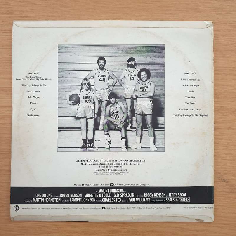 "One On One" - Seals & Crofts  Seals & Crofts Sing The Songs From The Original Motion Picture ...