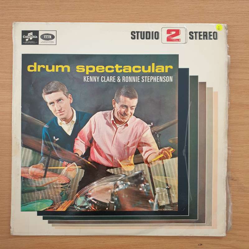 Drum Spectacular - Kenny Clare And Ronnie Stephenson - Vinyl LP Record (VG)