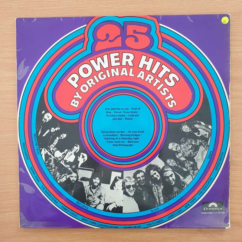 25 Power Hits by Original Artists - Vinyl LP Record (VG)