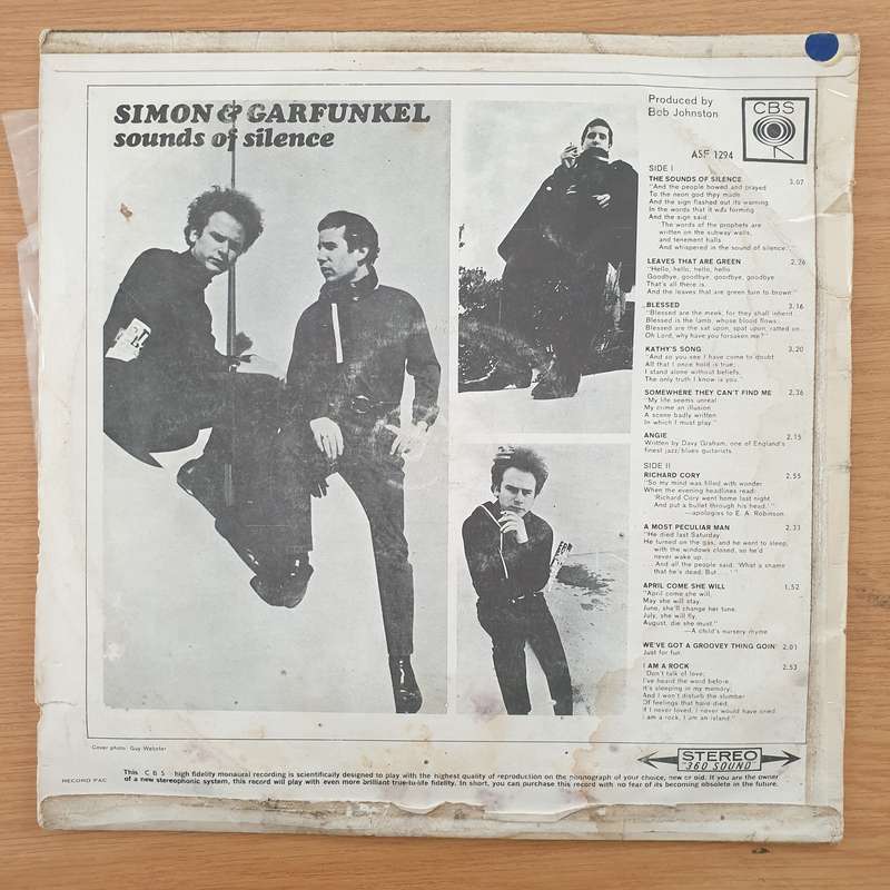 Simon & Garfunkel  Sounds Of Silence - Vinyl LP Record (VG+)