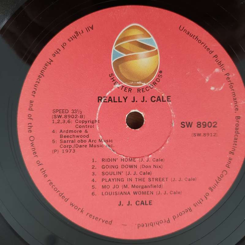 J.J. Cale  Really - Vinyl LP Record  (G+)