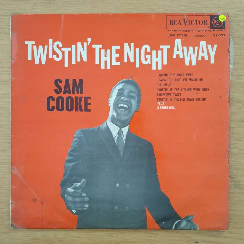 Sam Cooke  Twistin' The Night Away   Vinyl LP Record (VG+)