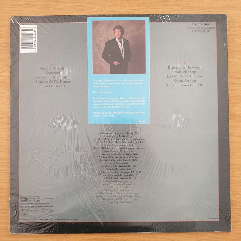 Frank Mills  Transitions   Vinyl LP Record (VG+)
