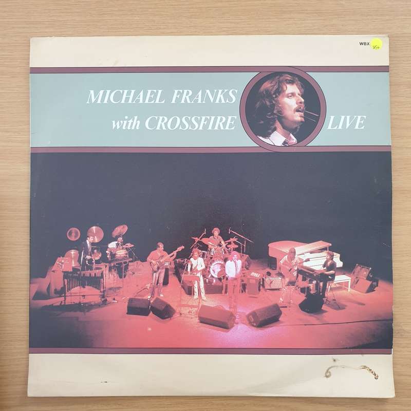Michael Franks With Crossfire  Live  Vinyl LP Record (VG+)
