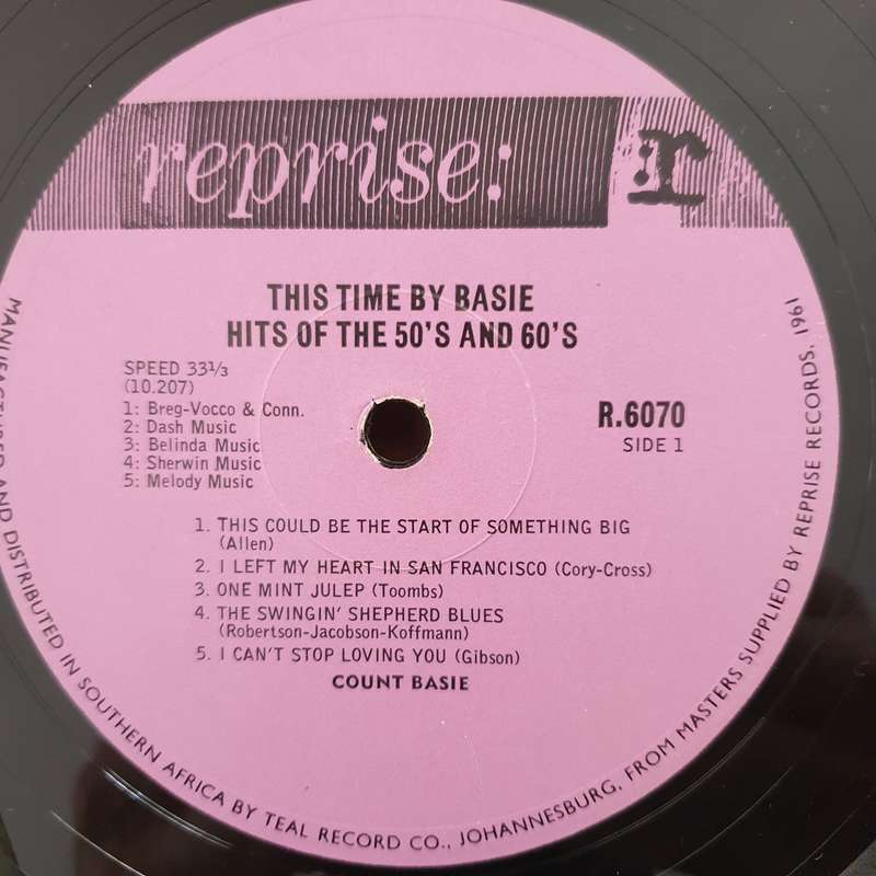 Count Basie  This Time By Basie! - Hits Of The 50's & 60's - Vinyl LP Record  (VG)