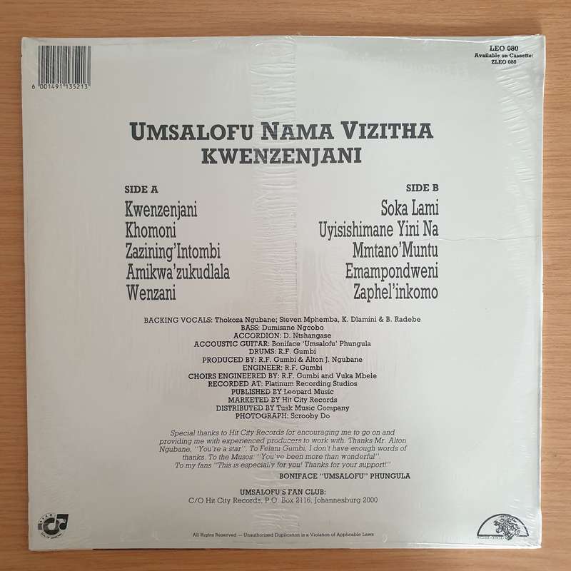 Umsalofu Nama Vizitha  Kwenzenjani - Vinyl LP Record (VG+) (D)