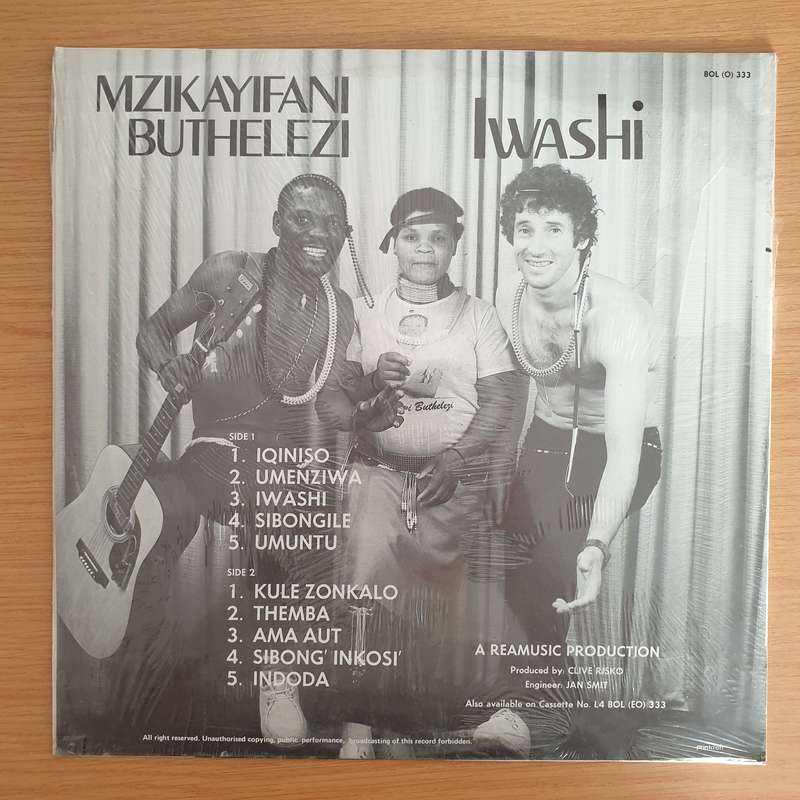 Mzikayifani Buthelezi  Iwashi - Vinyl LP Record (VG+) (D)