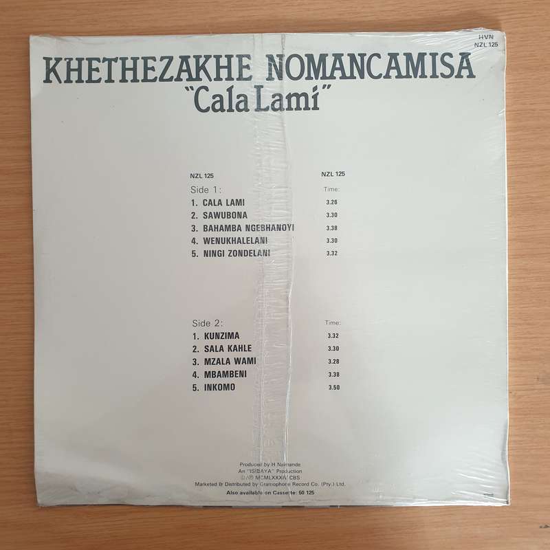 Khethezakhe Nomancamisa - Cala Lami - Zulu Traditional -  Vinyl LP Record - Sealed