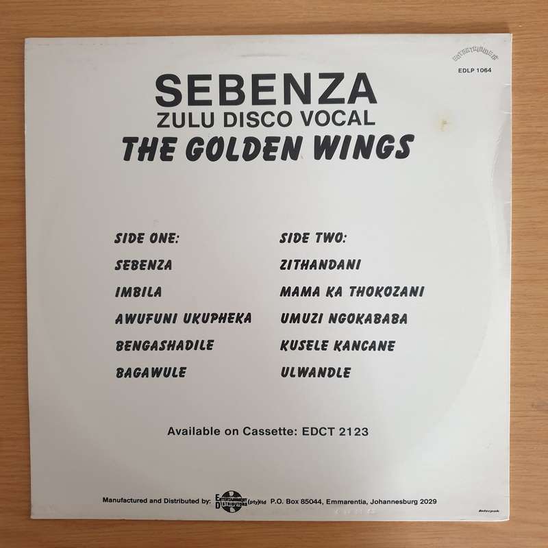 The Golden Wings  Sebenza Zulu Disco Vocal - Vinyl LP Record (VG+)