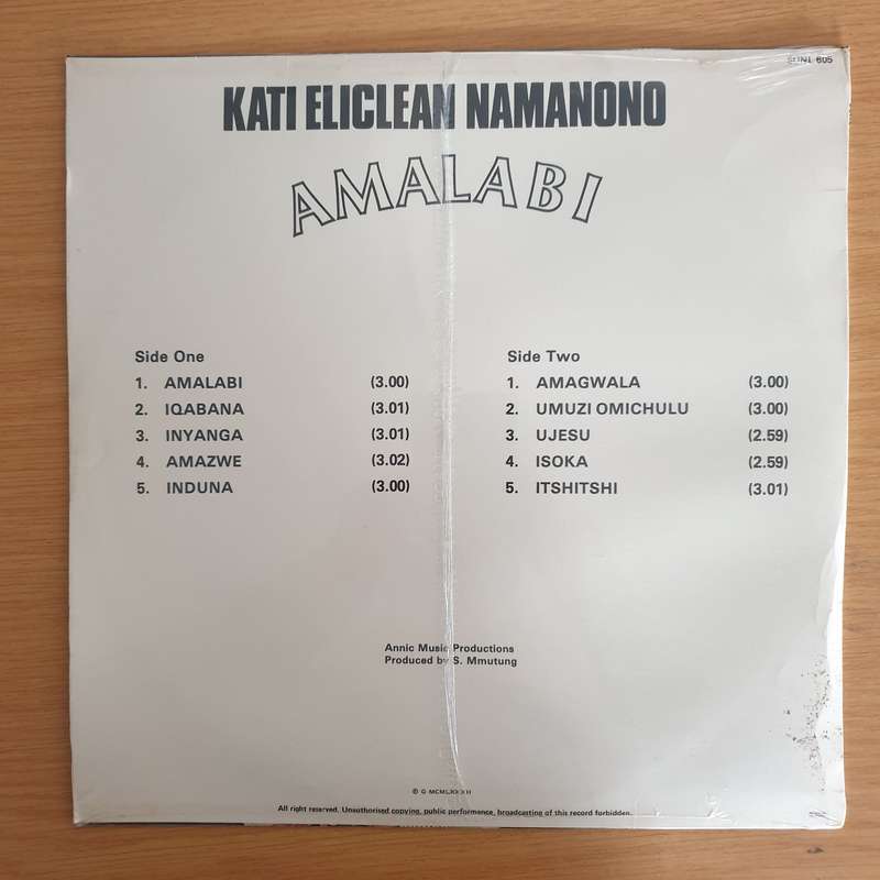 Kati Eliclean Namanono  Amalabi -  Vinyl LP Record - Sealed