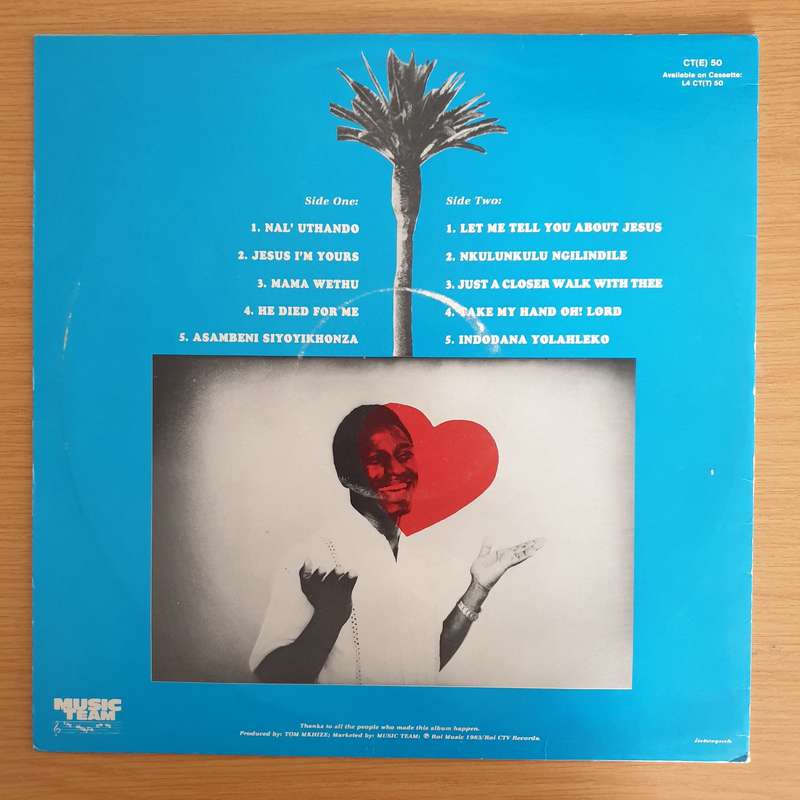 Sipho Cindi  Nal' Uthando - Vinyl LP Record (VG+)