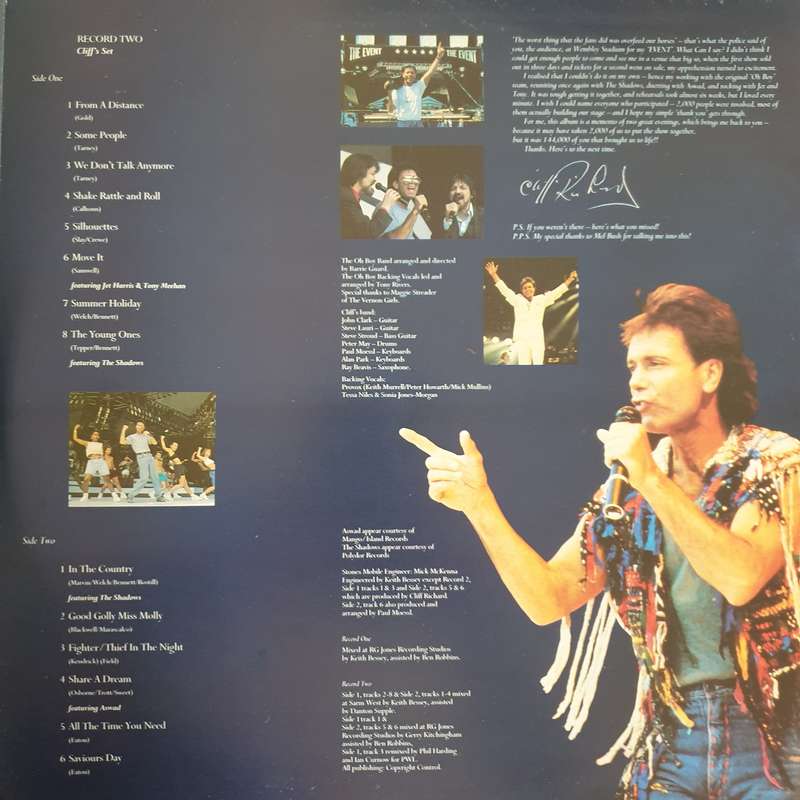 Cliff Richard - From A Distance - The Event - Double Vinyl LP Record  (VG+)