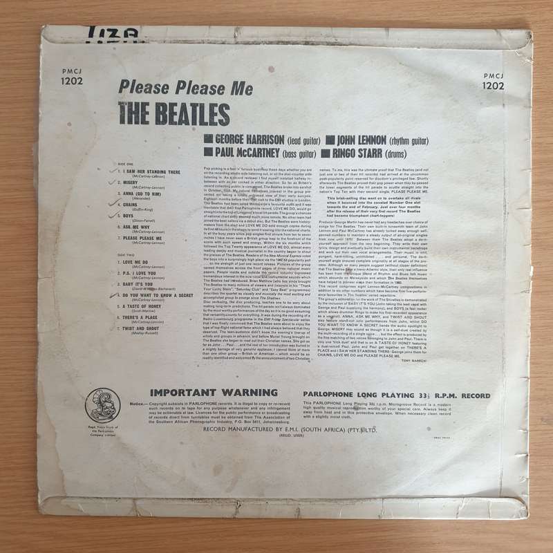 The Beatles  Please Please Me  - Vinyl LP Record  (G+)