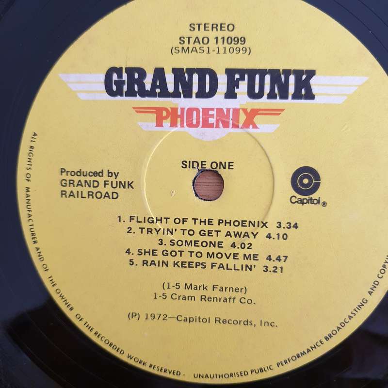 Grand Funk  Phoenix - Vinyl LP Record (VG)