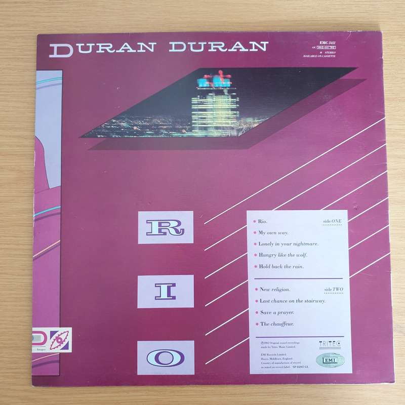 Duran Duran  Rio (UK) - Vinyl LP Record (VG)