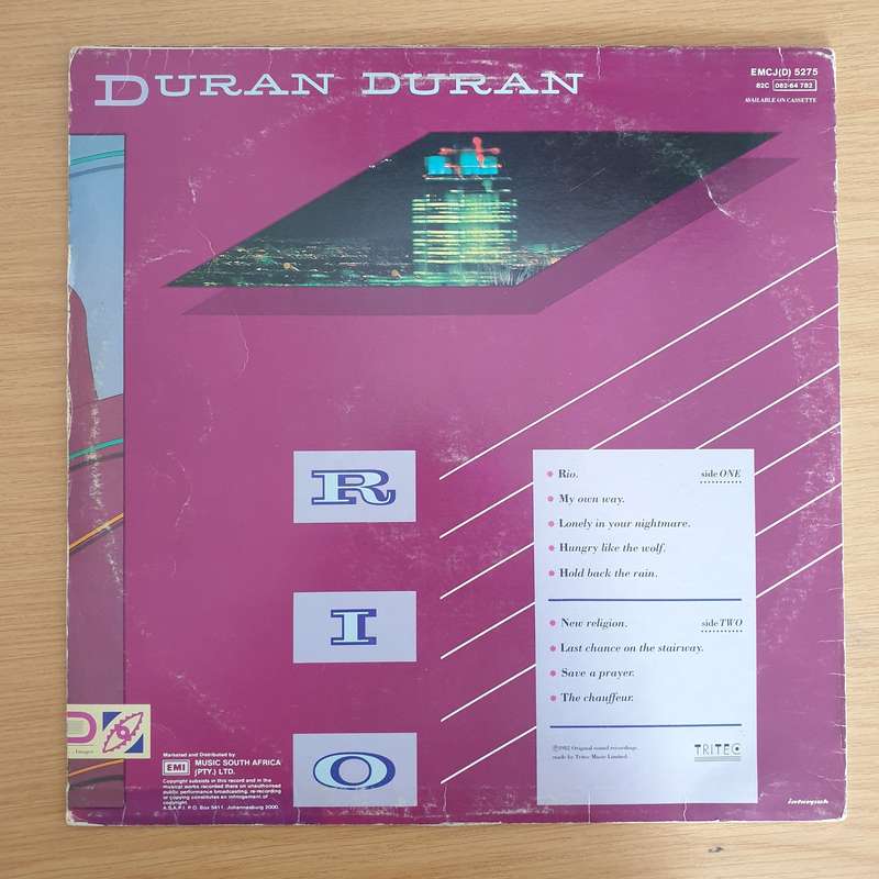 Duran Duran  Rio - Vinyl LP Record (VG)