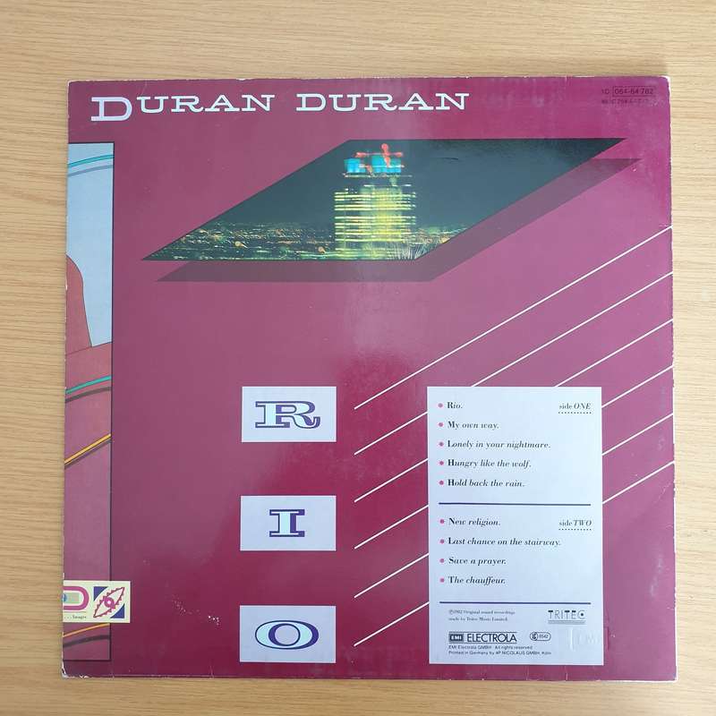 Duran Duran  Rio (Germany) - Vinyl LP Record (VG+)