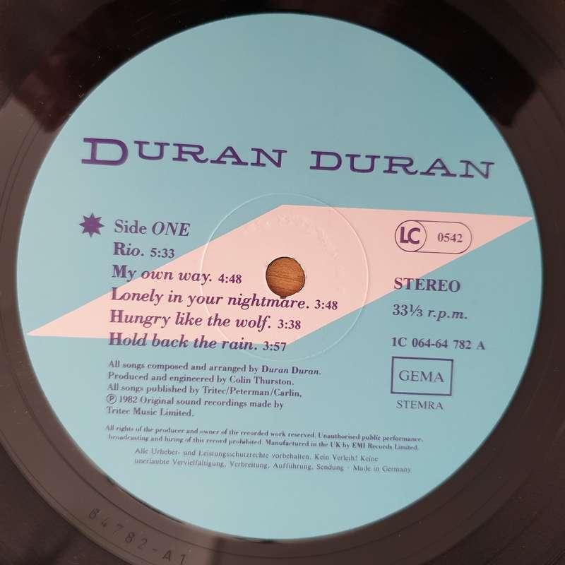 Duran Duran  Rio (Germany) - Vinyl LP Record (VG+)