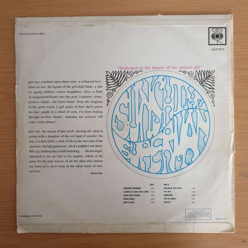 Donovan  Sunshine Superman - Vinyl LP Record (VG)