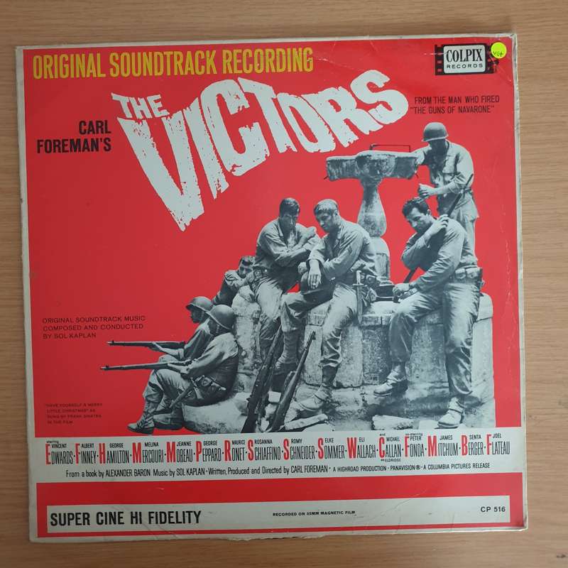 The Victors - Original Soundtrack Recording - Sol Kaplan  Vinyl LP Record (VG+)