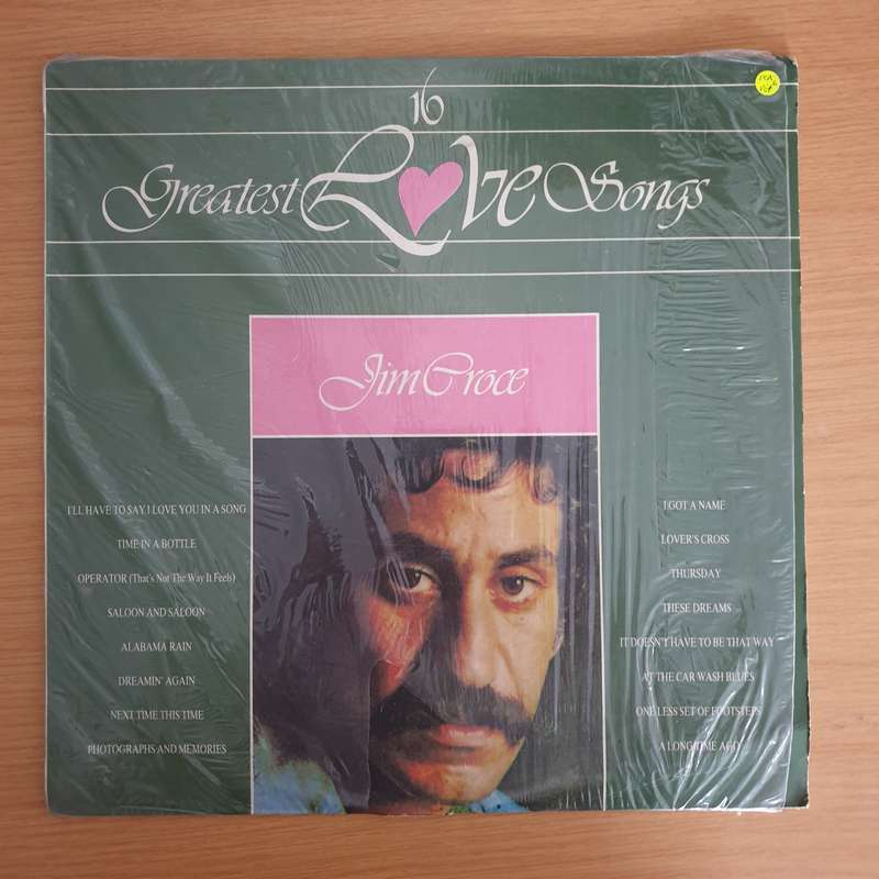 Jim Croce - 16 Greatest Love Songs - Vinyl LP Record - Very-Good+ Quality (VG+)