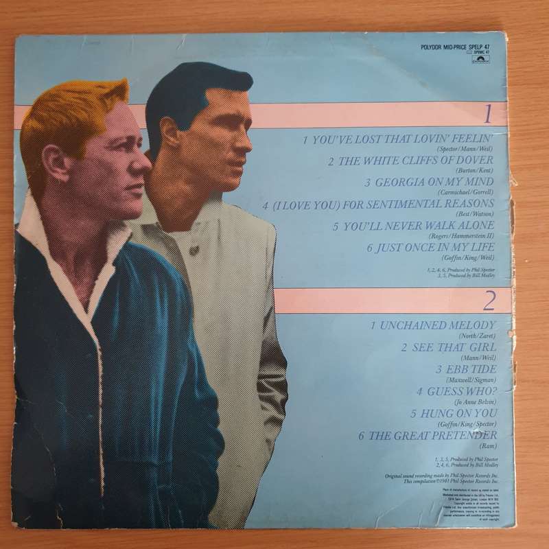 Righteous Brothers  The Greatest Hits  - Vinyl LP Record (VG)