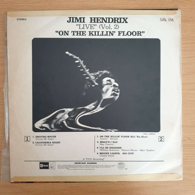 Jimi Hendrix Featuring Curtis Knight  "Live" Vol : 2 On The Killin' Floor - Vinyl LP Record (VG+)