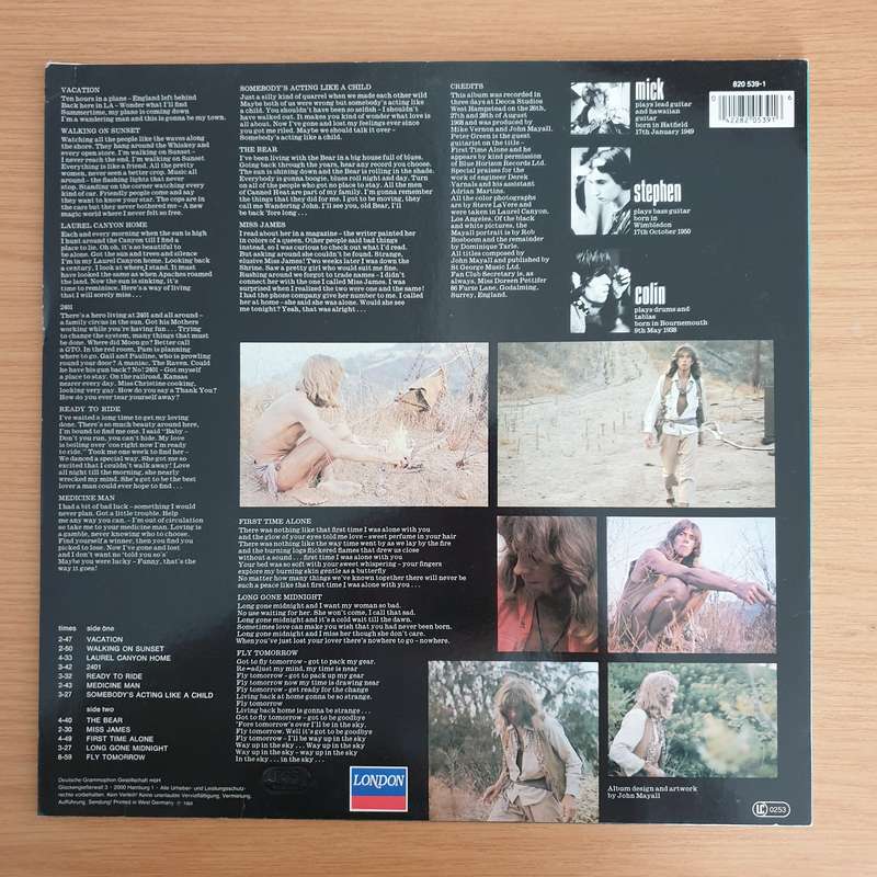 John Mayall  Blues From Laurel Canyon - Vinyl LP Record (VG+)