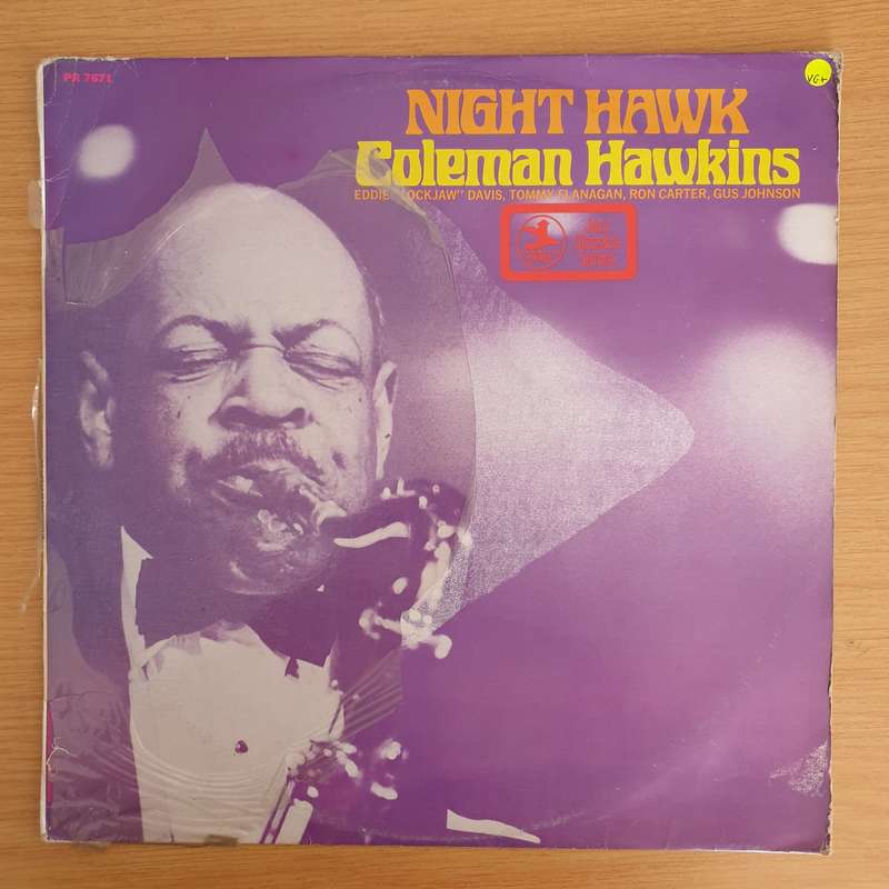 Coleman Hawkins With Eddie "Lockjaw" Davis  Night Hawk - Vinyl LP Record (VG+)