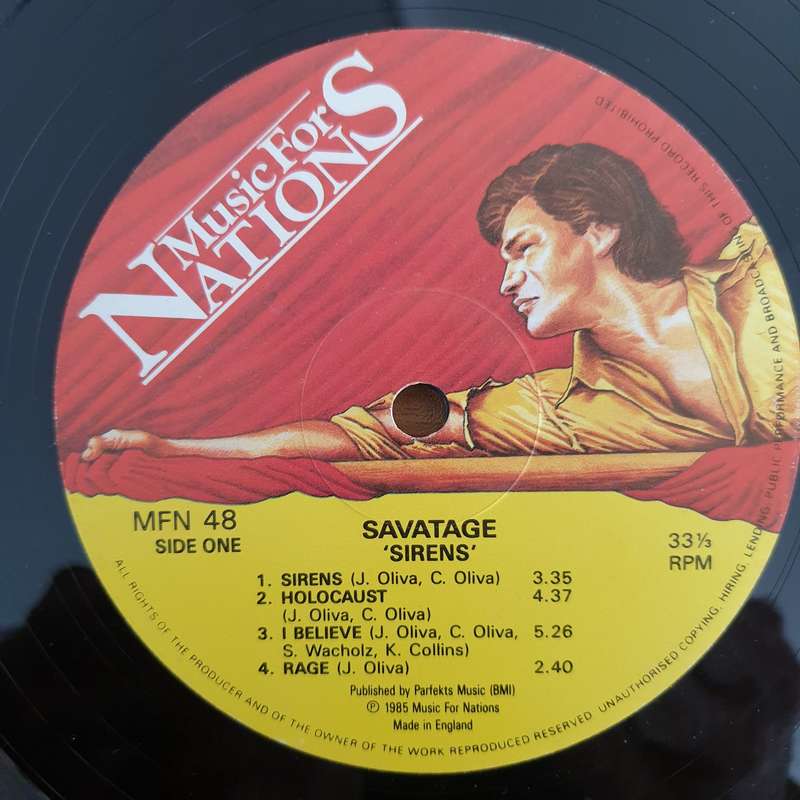Savatage  Sirens - Vinyl LP Record (VG+)