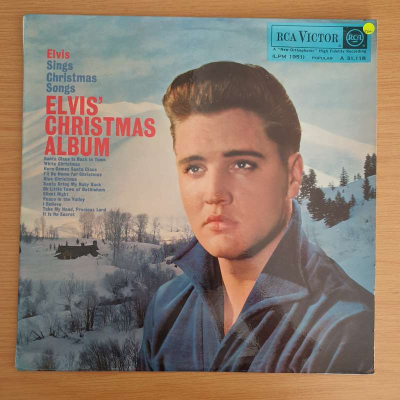 Elvis Presley  Elvis' Christmas Album - Vinyl LP Record (VG+)